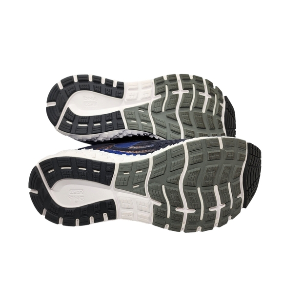 Brooks Men\'s Transcend 6 Running Shoes Ebony/Blue/Mandarin - 8